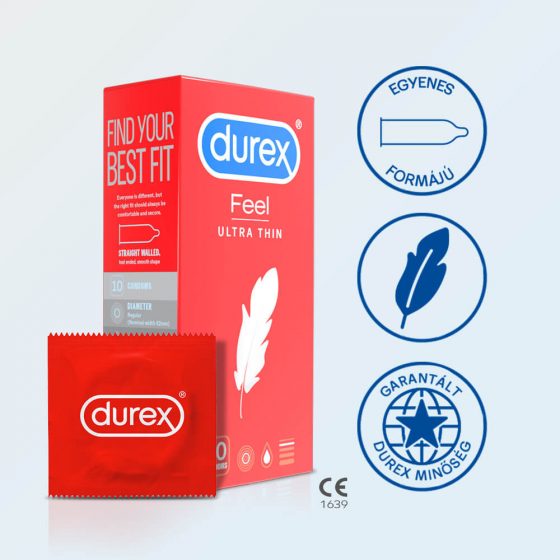 Durex Νιώστε την Υπερλεπτότητα - εξαιρετικά ρεαλιστικό προφυλακτικό (10 τεμ.)