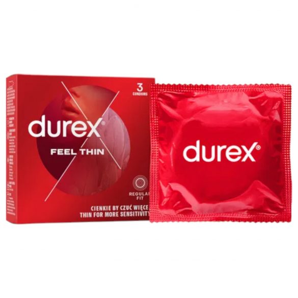 Durex Feel Thin - Λεπτή αίσθηση προφυλακτικά (3τεμ)