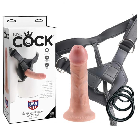 King Cock Strap-on 6 - φυσικόν strap-on παιχνίδι