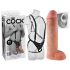 King Cock Strap-on 11 - κοίλο, προσδεδεμένο dildo με ιμάντα (28cm) 