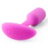 b-vibe Snug Plug 1 - πρωκτικό δονητής με εσωτερικό βάρος (55g) - ροζ 