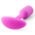 b-vibe Snug Plug 1 - πρωκτική σφήνα με εσωτερικό βάρος (55g) - ροζ