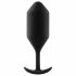 b-vibe Snug Plug 4 - διπλή σφαιρική πρωκτική διείσδυση (257g) - μαύρο 