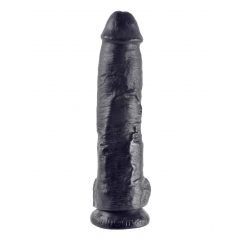   King Cock 10 με όρχεις ομοίωμα πέους (25 cm) - μαύρο