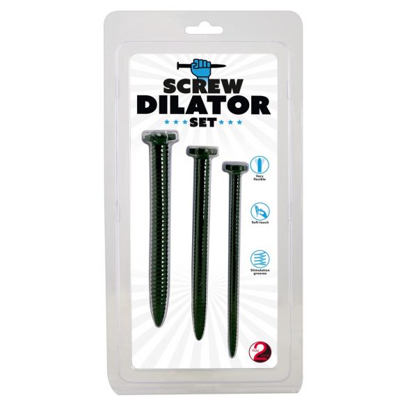 You2Toys Screw Dilator - σετ διαστολέων ουρήθρας με βίδες (3 τεμάχια) 