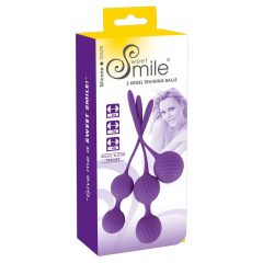   SMILE 3 Kegel - σετ μπάλες Kegel - μοβ (3 τεμαχίων)