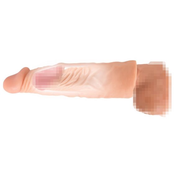 Φυσικό Δέρμα - Επιμηκυντικός και Παχυντικός Πέος Κάλυμμα (19,5cm)