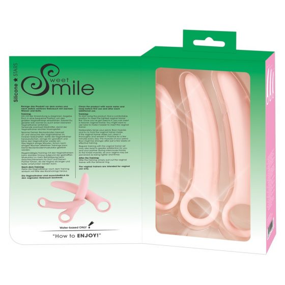 SMILE - Εκπαιδευτές Κολπικών Μυών - σετ δονητών - ροζ (3 τεμάχια)
