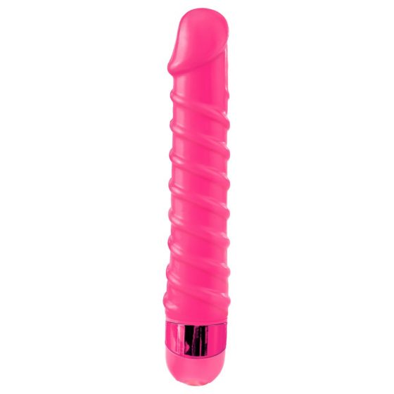 Κλασικό ροζ σέξ σπειροειδής δονητής - Candy Twirl