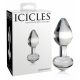 "Icicles No. 44 - κωνικό γυάλινο πρωκτικό δονητάκι (διαφανές)"