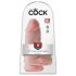 King Cock 9 Chubby - φυσικός δονητής με ρεαλιστικό σχεδιασμό (23εκ.)