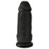 King Cock 23cm-Μαύρο απόλαυση με βεντούζα!