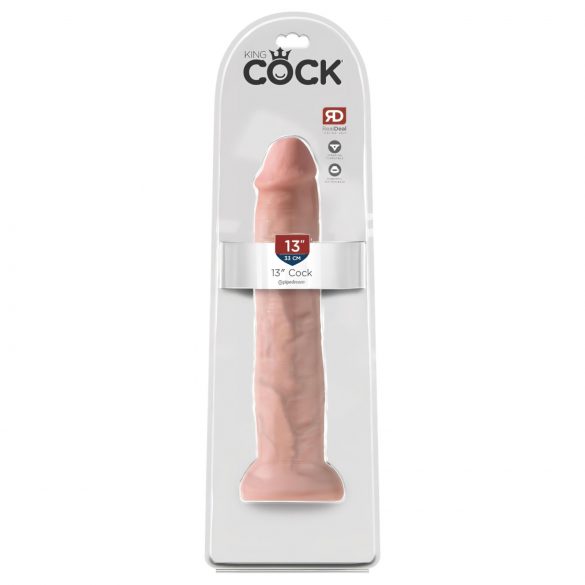 King Cock 13 - γιγαντιαίο ρεαλιστικό δονητής (33cm) - φυσικό