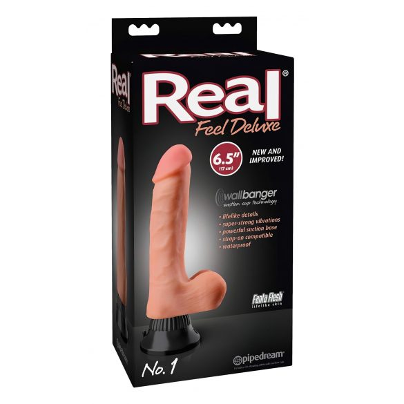 Ρεαλιστικός Δονητής Real Feel Deluxe No.1 με Όρχεις (Φυσικός) 