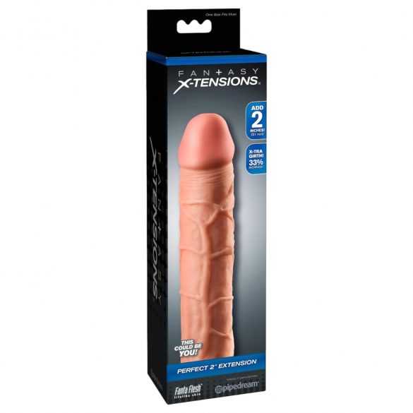 X-TENSION Perfect 2 - ρεαλιστικό πέος (20,3cm) - φυσικό 