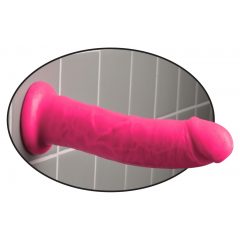   Dillio 8 - ρεαλιστικό ομοίωμα πέους με βάση αναρρόφησης (21,6cm) - ροζ