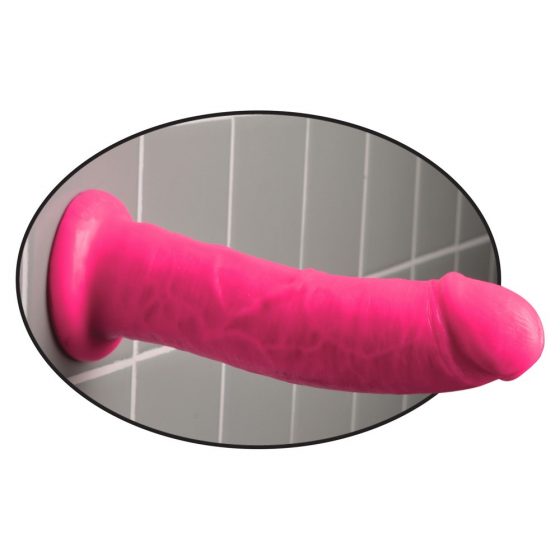 Dillio 8 - ρεαλιστικό ομοίωμα πέους με βάση αναρρόφησης (21,6cm) - ροζ