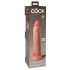 King Cock Elite 9 - δονητής από φυσικό υλικό με στήριγμα (23cm) - φυσικός 