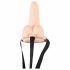 You2Toys Strap-on - κοιλοδοκός επαναφορτιζόμενος δονητής για δέσιμο (φυσικό χρώμα) 