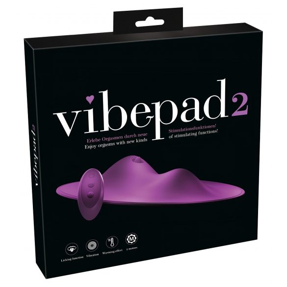 VibePad 2 - Ασύρματο δονητικό μαξιλάρι με γλώσσα (μωβ) 