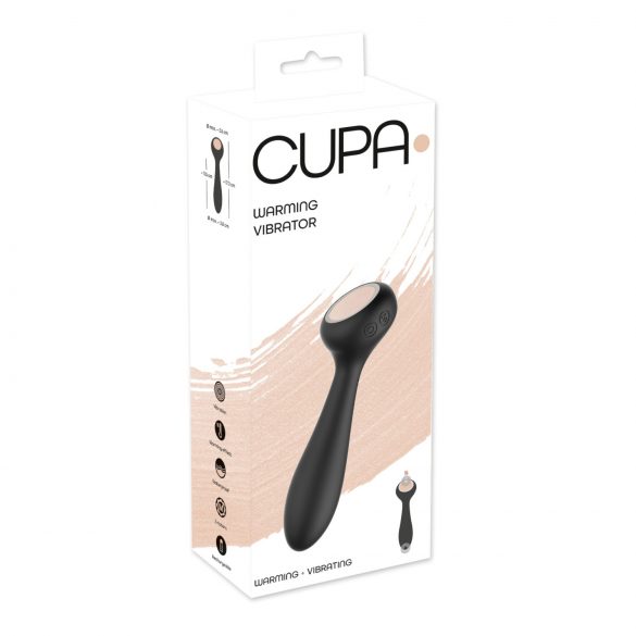 You2Toys CUPA - Επαναφορτιζόμενο 2in1 δονητής με θερμότητα (μαύρο)