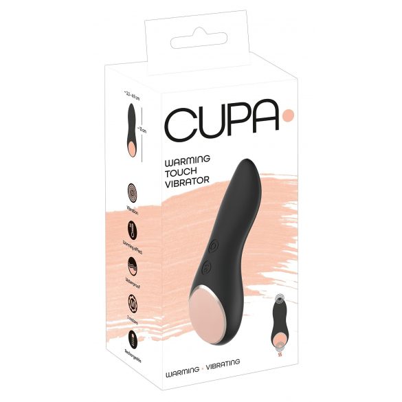 You2Toys CUPA - επαναφορτιζόμενο, θερμαινόμενο δονητή για κλειτορίδα (μαύρο) 