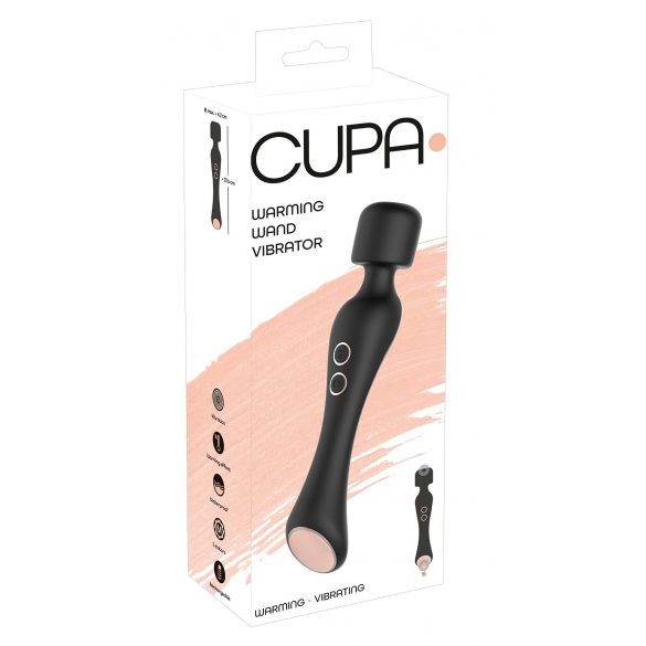 You2Toys CUPA Ραβδί - επαναφορτιζόμενος 2σε1 δονητής μασάζ (μαύρο) 