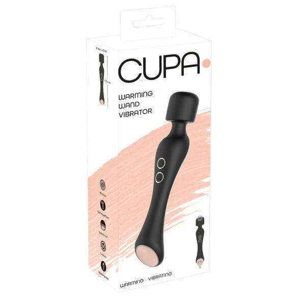 You2Toys CUPA Ραβδί - επαναφορτιζόμενος 2σε1 δονητής μασάζ (μαύρο) 