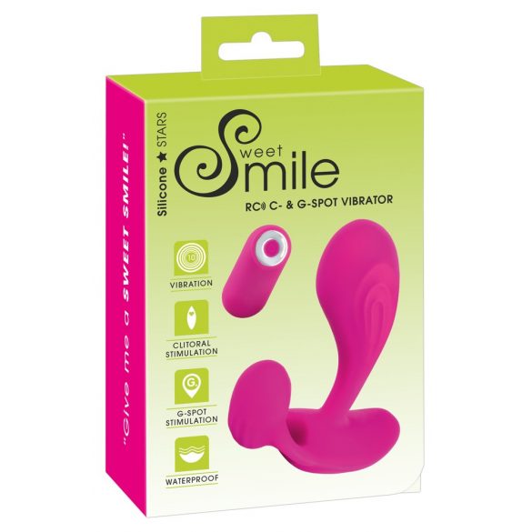 SMILE RC - επαναφορτιζόμενος, ραδιοφωνικό G-σημείο δονητής (ροζ) 