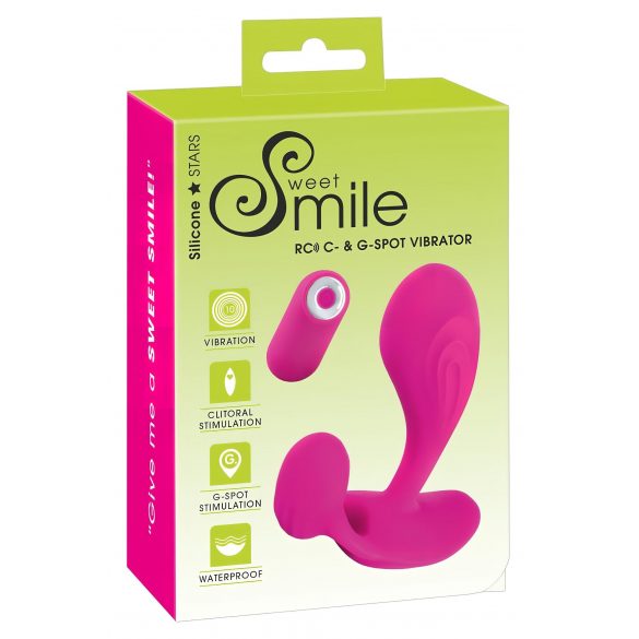 SMILE RC - επαναφορτιζόμενος, ραδιοφωνικό G-σημείο δονητής (ροζ) 