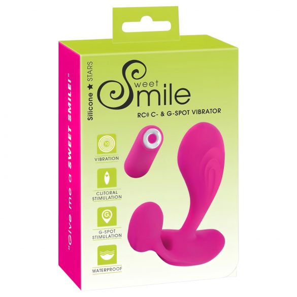 SMILE RC - επαναφορτιζόμενος, ραδιοφωνικό G-σημείο δονητής (ροζ) 