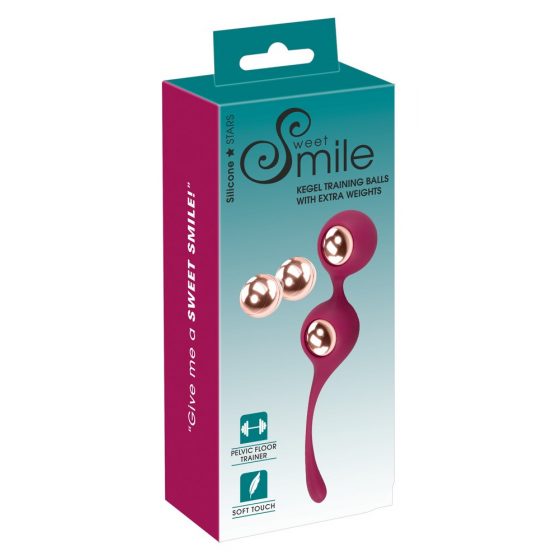 SMILE - Εναλλάξιμο σετ κολπικών σφαιρών (κόκκινο)