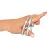You2Toys - μεταλλική εμφάνιση τριπλή σιλικόνη δαχτυλίδι πέους και όρχεων (ασημί)