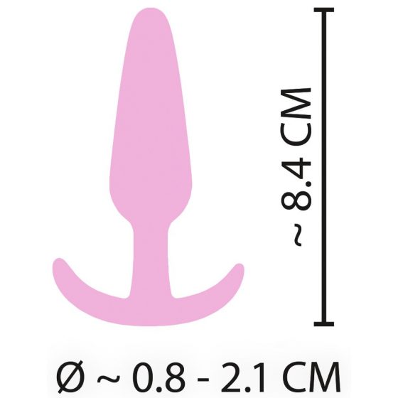 Cuties Μίνι Πρωκτικό Κόνημα - σιλικόνη πρωκτικό δονητής - ροζ (2,1cm)