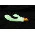 You2Toys Glow in the dark - φωσφορίζων δονητής με κλειτοριδικό βραχίονα (λευκός) 