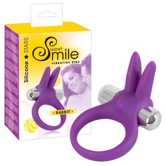 SMILE Κουνελάκι - δονητικός δακτύλιος πέους (μωβ)
