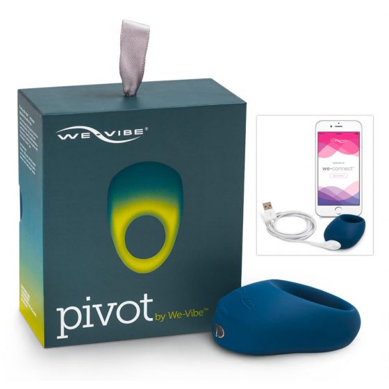 We-Vibe Pivot - επαναφορτιζόμενος, δονητικός δακτύλιος πέους (σκούρο μπλε)
