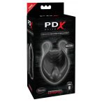   PDX Elite - δονητής πέους σιλικόνης (μαύρος)