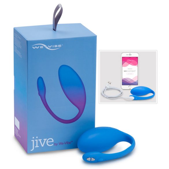 We-Vibe Jive - επαναφορτιζόμενο, έξυπνο δονούμενο αυγό (μπλε)