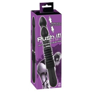 You2Toys - Push it - επαναφορτιζόμενος πρωκτικός δονητής ώθησης με μήκος κίνησης 6cm (μαύρος)