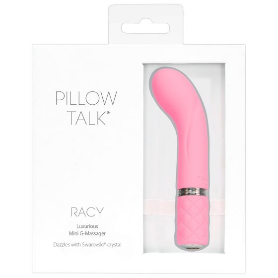 Pillow Talk Racy - επαναφορτιζόμενος, στενός δονητής G-σημείου (ροζ)