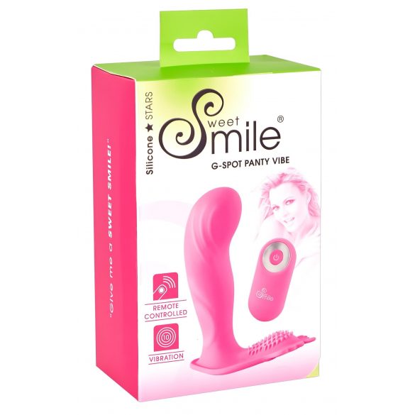 SMILE G-Spot Panty - επαναφορτιζόμενος, ασύρματος, προσδεδεμένος δονητής (ροζ) 