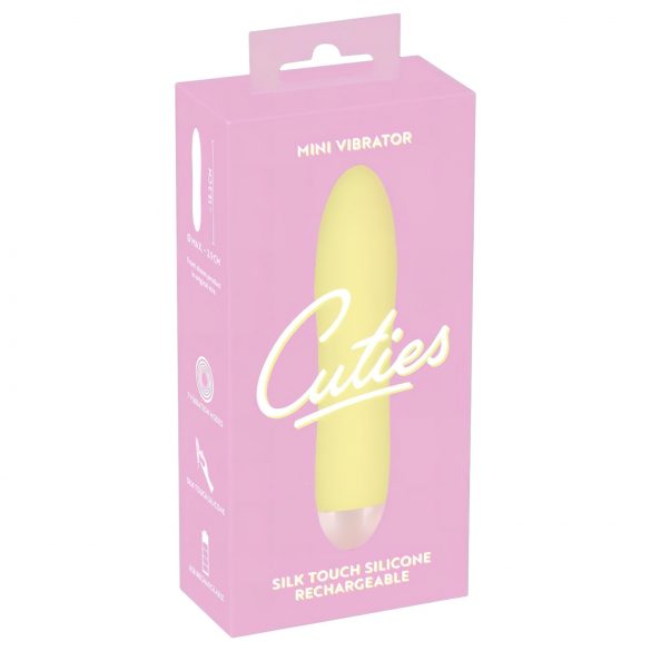 Cuties Mini Yellow - επαναφορτιζόμενος, σιλικόνης δονητής (κίτρινο) 