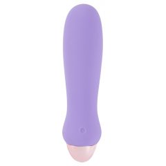   Cuties Mini Purple - rechargeable silicone rod vibrator (purple)