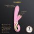 G-Vibe GRabbit - Επαναφορτιζόμενος, 3 κινητήρες δονητής σημείου G (ροζ)