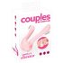 Couples Choice - επαναφορτιζόμενος, διπλού κινητήρα δονητής για ζευγάρια (απαλό ροζ) 