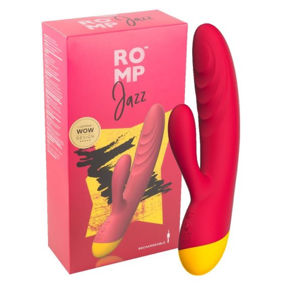 ROMP Jazz - αδιάβροχος δονητής G-σημείου με στέλεχος κλειτορίδας (ροζ)