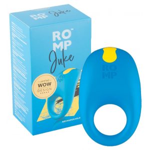 ΡΟΜΠ Τζουκ - αδιάβροχο δαχτυλίδι πέους με δόνηση (μπλε)