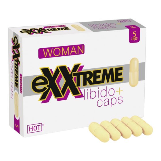 Καψάκια Συμπληρώματος Διατροφής Hot Exxtreme Libido για Γυναίκες (5 τεμ)