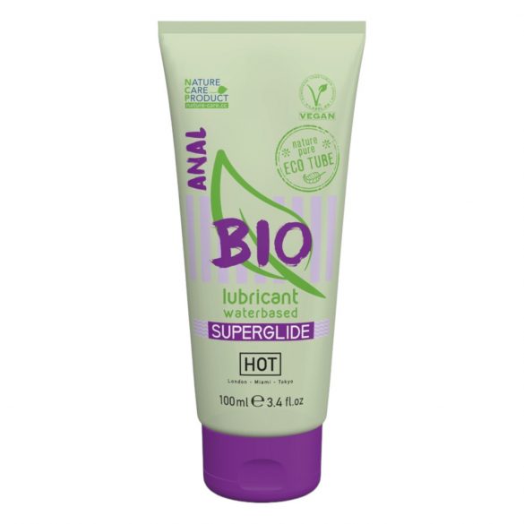 HOT BIO Superglide Anal - βίγκαν λιπαντικό βάσης νερού για χρήση πρωκτικά (100ml) 